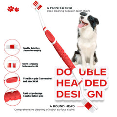 PenVinoo dual-head toothbrush side view with non-slip grip for control.