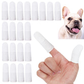 PenVinoo two-finger toothbrush with soft material for gentle pet cleaning
