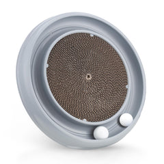 Peomliee Cat Scratching Board with Ball Track—engaging loop for active play.