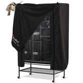 Perfitel universal bird cage cover black blocks sunlight for restful nights.