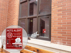 Periflowin pet alert key tag helps responders locate pets