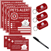Periflowin Pet Alert Sticker on window exterior aids quick rescue