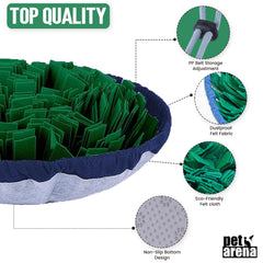 PET ARENA eco-friendly polar fleece emphasizes washable, sustainable dog enrichment