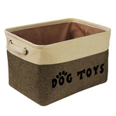 PET ARTIST cesta de juguetes para perros plegable con asas para transportar