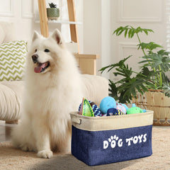 PET ARTIST dog toy basket handles closeup shows safe, comfortable carry option.