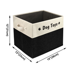 PET ARTIST large dog toy basket stand-up form shown for easy toy access