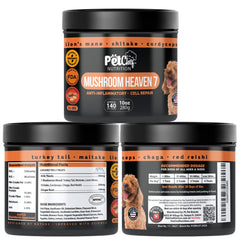Pet Chef Nutrition turkey tail mushroom for dogs promotes immune support