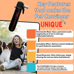 Pet Convincer 2 direct air blast provides humane behavior redirection