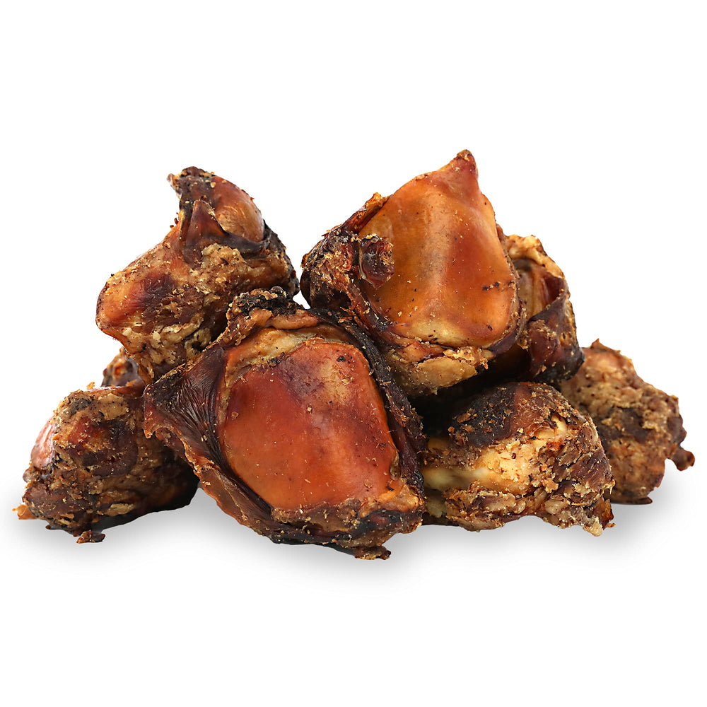 Pet Craft Supply meaty buffalo knee caps pack shot highlights long-lasting chew for aggressive chewers.