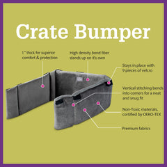 Pet Dreams crate pad showcases WashSafe fill for simple, repeatable cleaning