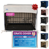 Pet Dreams dog crate cover in breathable fabric highlighting airflow benefits