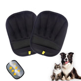 2PCS Pet Hair Removal Glove with upgraded five finger design for quick fur pickup.