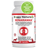 Pet Health Pharma RENARAMAX bottle for easy renal support supplementation.