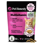 Pet Honesty Cat Multivitamin Chews bottle for daily immune and digestive support