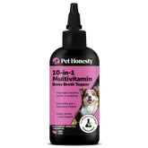Pet Honesty dog multivitamin salmon oil bottle pour promotes easy dosing and balanced nutrition