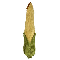 Pet Lou Corn plush squeaker toy shows thick padding and squeakers for interactive play sessions.