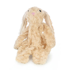 Pet Lou stuffingless floppy plush dog toy 19in rabbit front view for interactive play