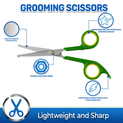 Pet Magasin Japanese grooming scissors face-detail for precise eye and facial hair work.