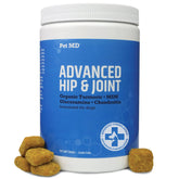 Pet MD Glucosamine for Dogs bottle with bacon flavor promotes joint support