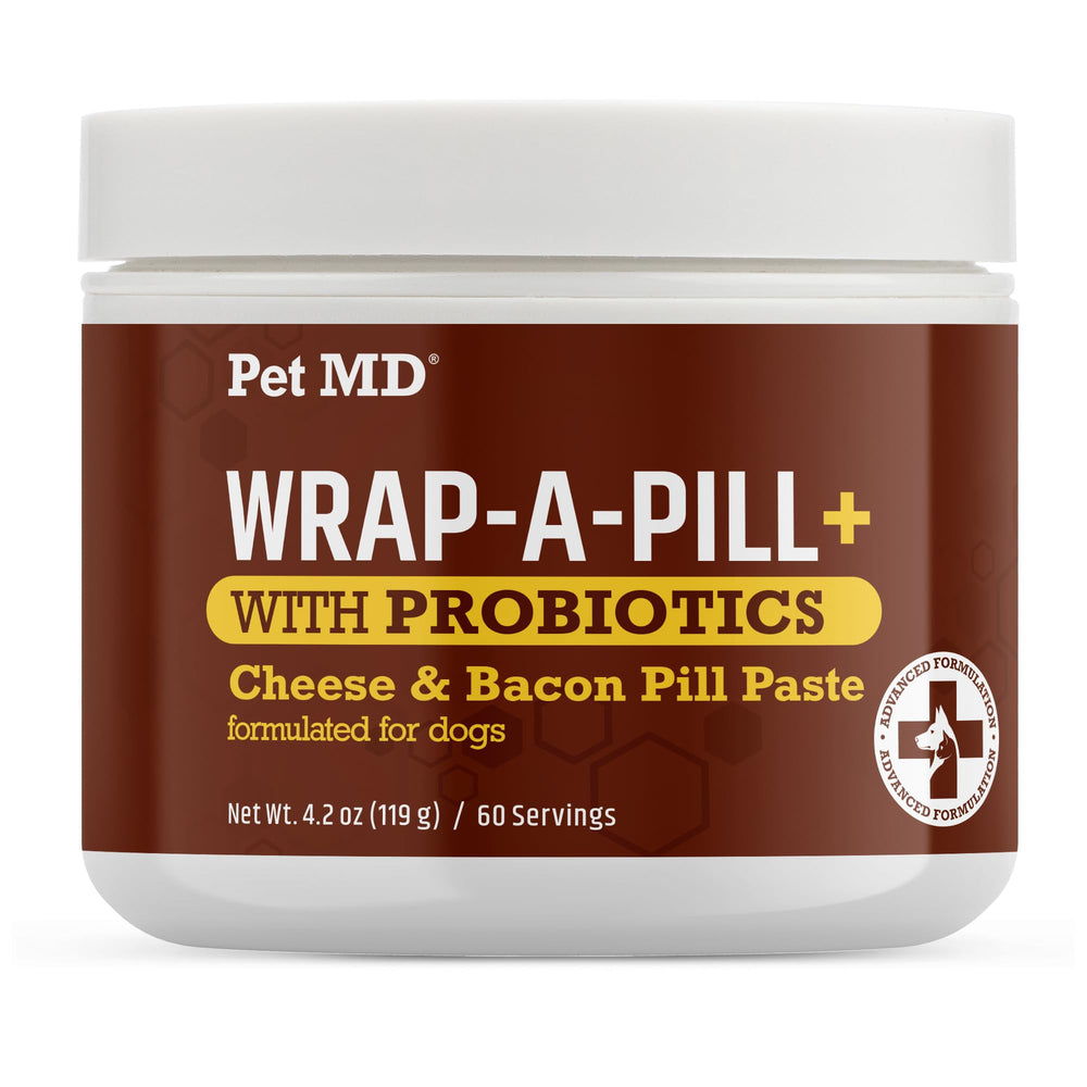 Pet MD Wrap-A-Pill paste closeup highlights pliable texture for easy pill concealment.