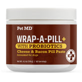 Pet MD Wrap-A-Pill paste closeup highlights pliable texture for easy pill concealment.