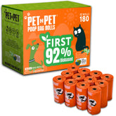 Pet N Pet 180-count poop bag roll—thick, leak-proof for mess-free walks.