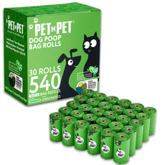 PET N PET green poop bags roll pack ready for extended park cleanups