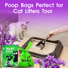 PET N PET extra-thick dog poop bags resist leaks during messy pickups
