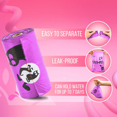 PET N PET leash-dispenser in use demonstrates quick bag access.