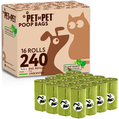 Pet N Pet poop bags packaging rolls offer bulk supply for weeks.