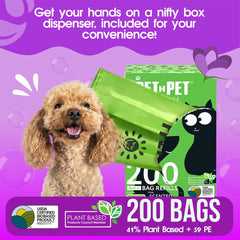 PET N PET plant-based content bag reduces plastic use during cleanup