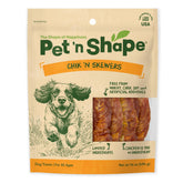 Pet 'n Shape Chik 'n Skewers envuelto en pollo, masticable para perros.
