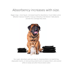 Pet Parents Extendrs dog diaper extension for better fit and leak prevention.