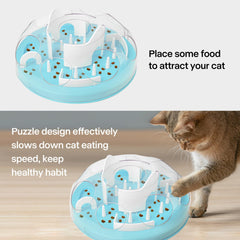 Pet Prime Cat Puzzle Feeder blue level-difficulty image shows three games for cognitive engagement.