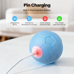 Pet Prime Interactive Dog Ball Toy charging-port for quick top-ups