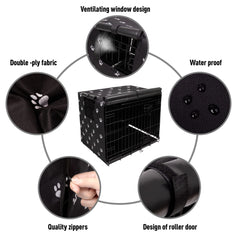 Pet Prime 604D Oxford fabric water-resistant crate cover.