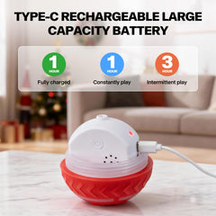 Pet Prime Type-C rechargeable ball provides quick charging for longer sessions.