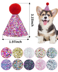 PET SHOW adjustable elastic-band hats ensure a secure fit for small pets.