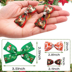PET SHOW Christmas dog bow 3in adds festive sparkle for daily wear