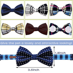 PET SHOW collar bowties plaid pink elevate party-ready look for puppies