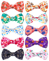 PET SHOW holiday bowtie on collar adds festive charm to your dog’s photos