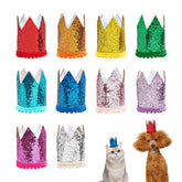 PET SHOW mini crown red hat on small pet for festive look and photo moments
