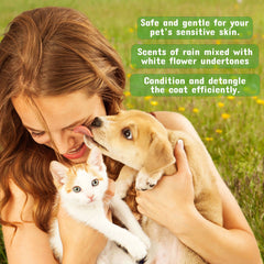 Pet Silk Rainforest Spray Mist appears as a fine, quick-drying mist for easy application.