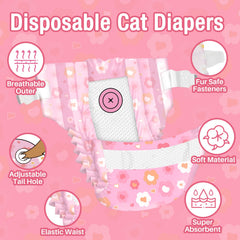 Pet Soft cat diaper ultra-absorbent-core provides reliable protection during wear
