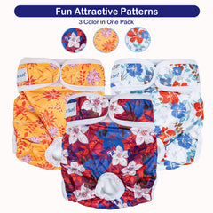 Pet Soft diaper with adjustable Velcro for a secure fit.