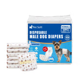 Pet Soft Dog Diapers Male wrap close-up; secure fit for tiny dogs.