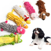 Pet Soft dog toys 6-pack with bright animal shapes for engaging, interactive play.
