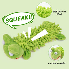 Pet Soft toy with two squeakers and crinkle sounds to spark curiosity during chewing.