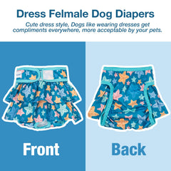 Pet Soft dress-style diaper fabric closeup emphasizes soft sturdy materials