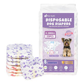 Pet Soft pañales para perras con indicador de humedad para cambios oportunos.